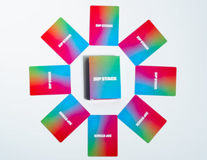 SipStack card deck and game box